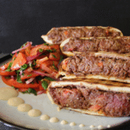 Beef Bihari Kabab with naan Beef Bihari Kabab with naan