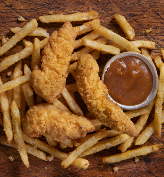 CHICKEN TENDERS AND FRIES