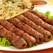 Reshmi Kabab with naan Reshmi Kabab with naan