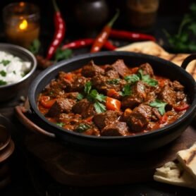 steaming-hot-mutton-karahi-with-side-freshly-baked-naan steaming-hot-mutton-karahi-with-side-freshly-baked-naan